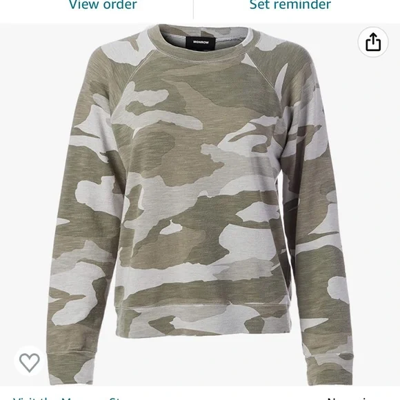 Monrow Vintage Camo Raglan and Sweatpants Set - Picture 6 of 9